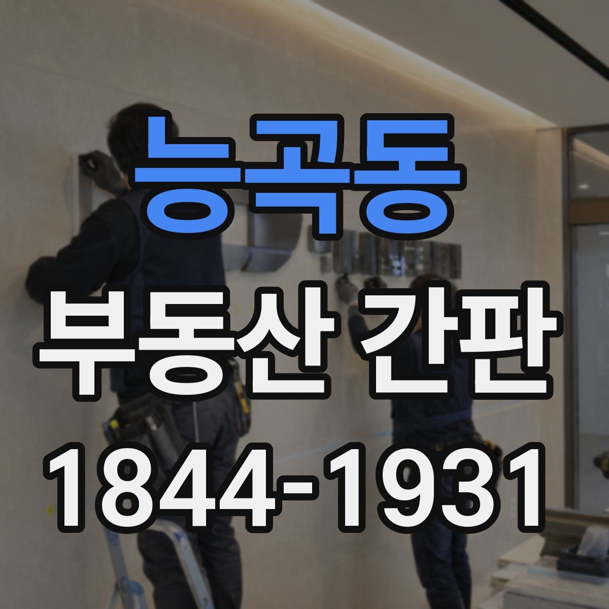 능곡동 부동산 간판