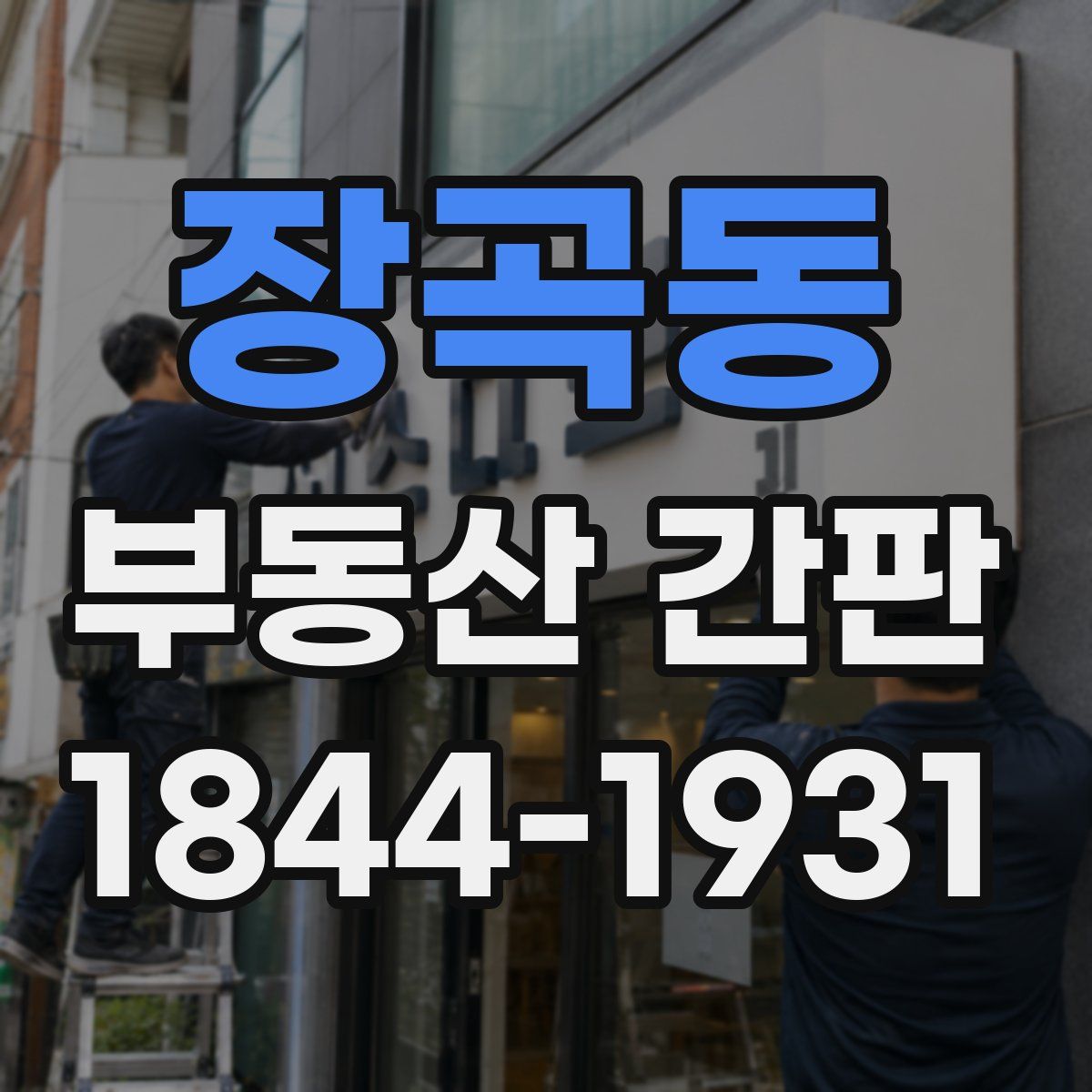 장곡동 부동산 간판