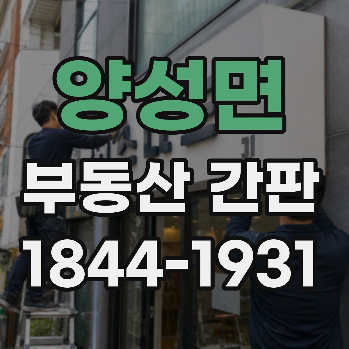 양성면 부동산 간판