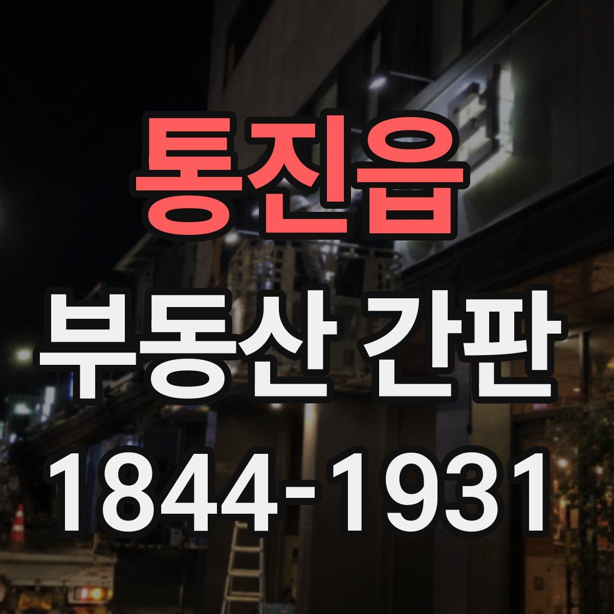 통진읍 부동산 간판