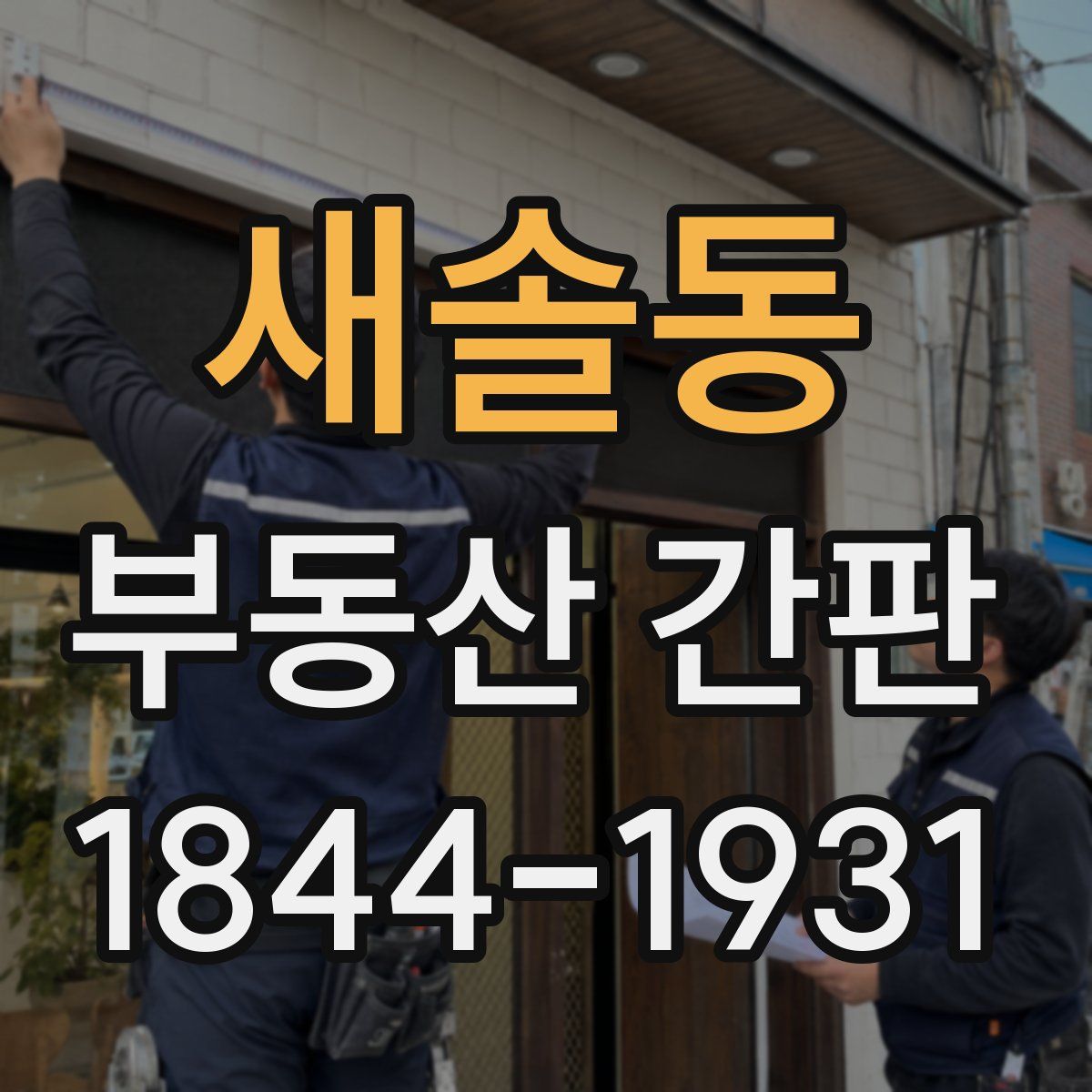 새솔동 부동산 간판