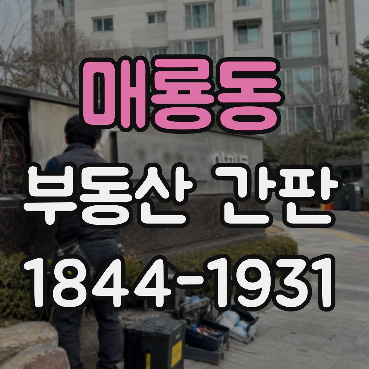 매룡동 부동산 간판
