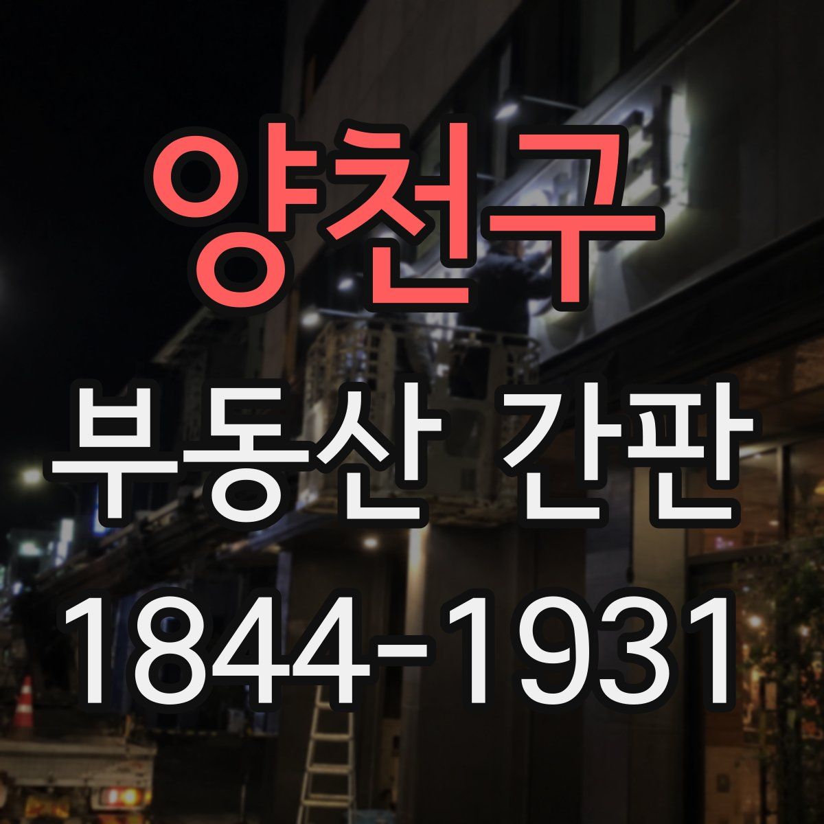 양천구 부동산 간판