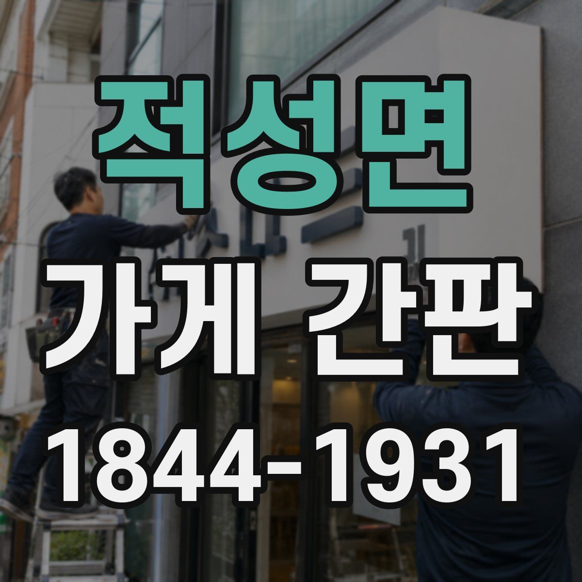 적성면 가게 간판