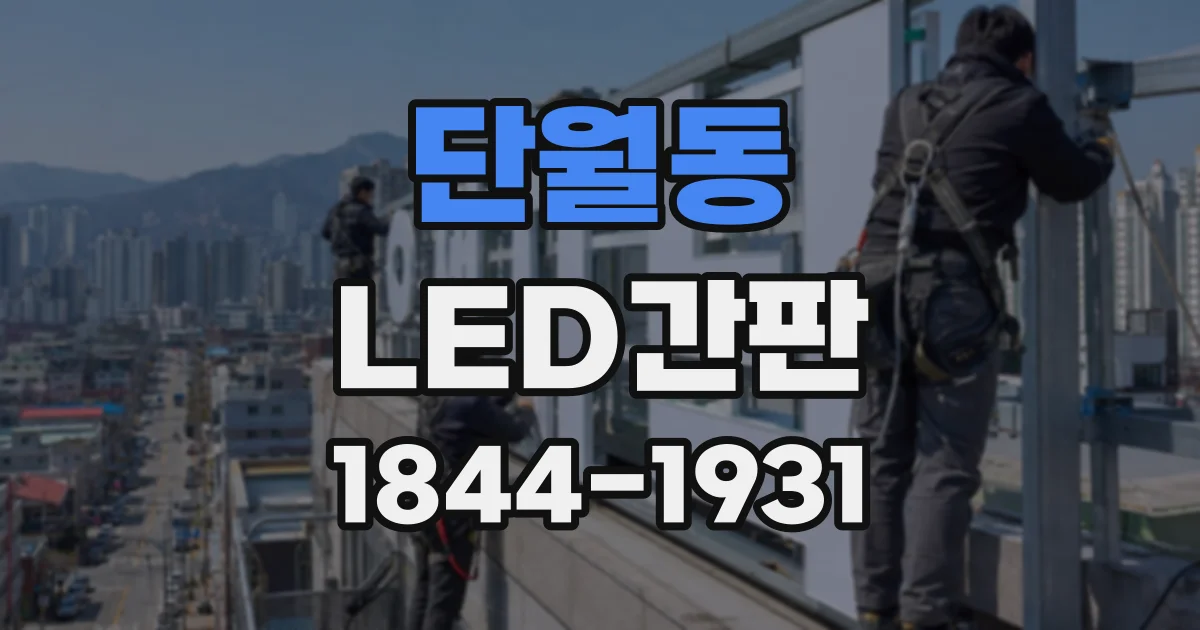 단월동 LED간판