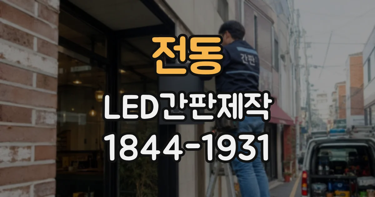전동 LED간판제작