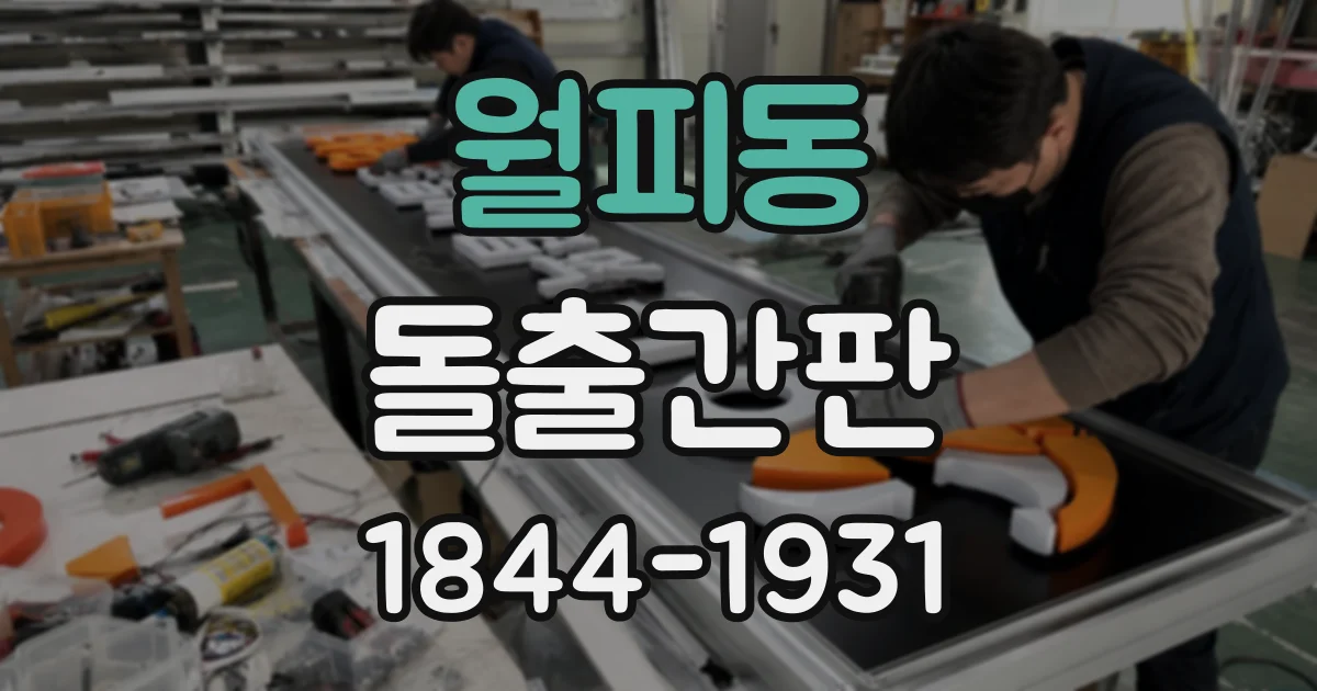 월피동 돌출간판