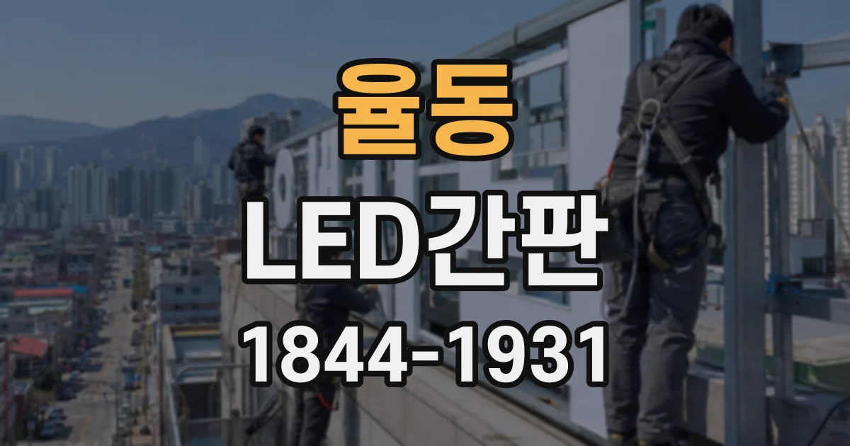 율동 LED간판