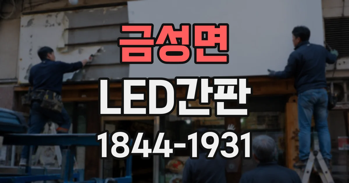 금성면 LED간판