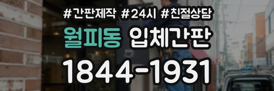 월피동 입체간판 상담 전화 1844-1931