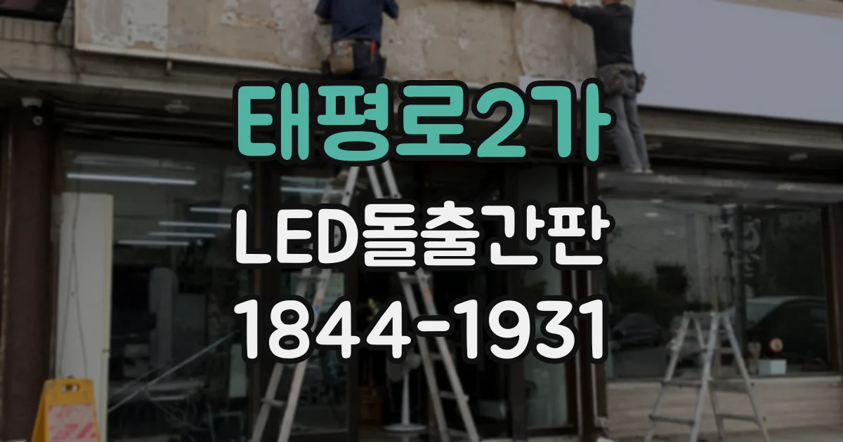 태평로2가 LED돌출간판