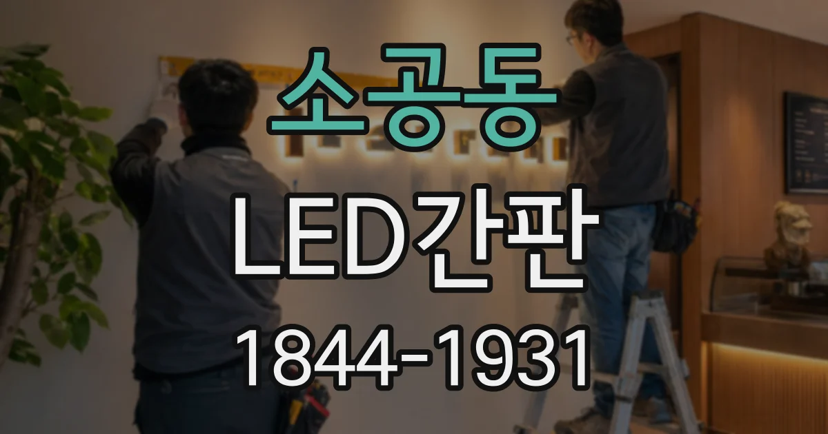 소공동 LED간판