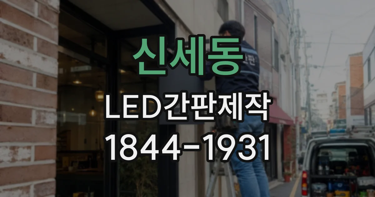 신세동 LED간판제작