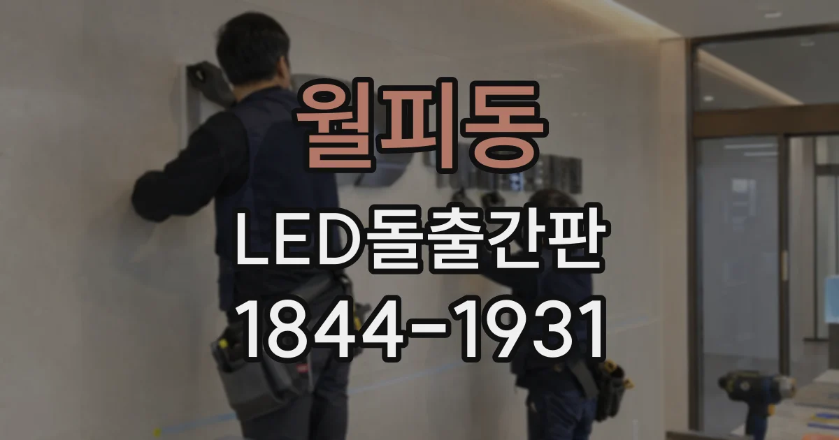 월피동 LED돌출간판