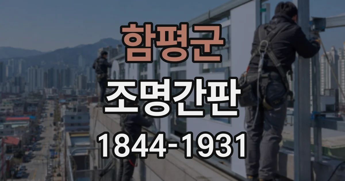 함평군 조명간판