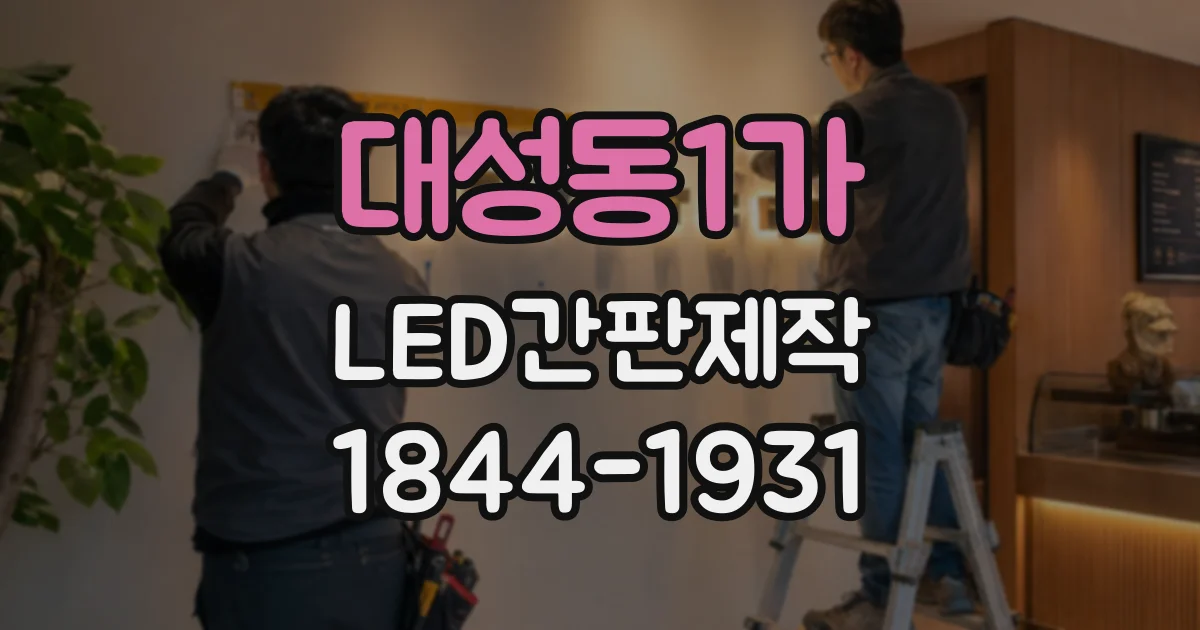 대성동1가 LED간판제작