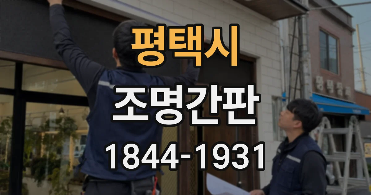 평택시 조명간판