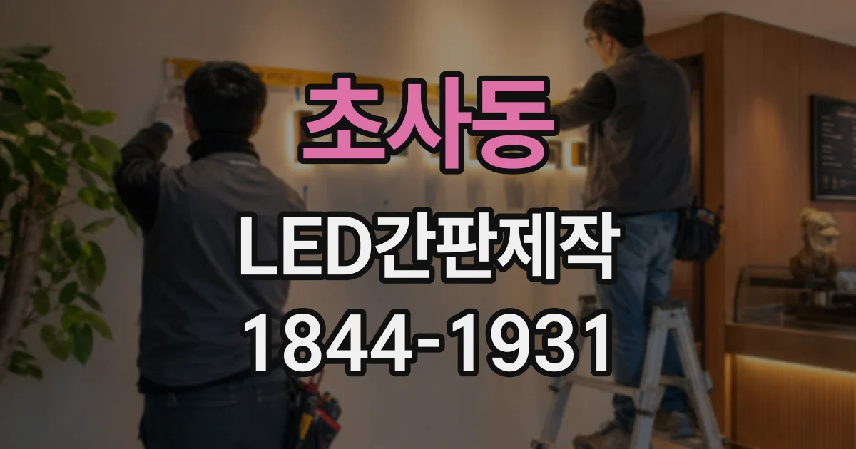 초사동 LED간판제작