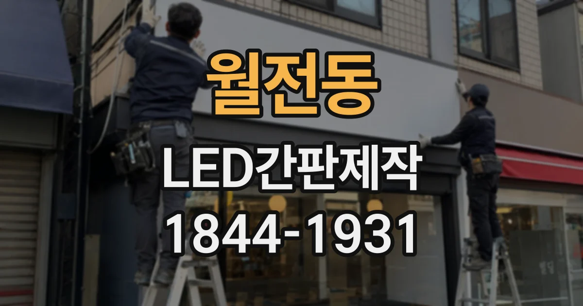 월전동 LED간판제작