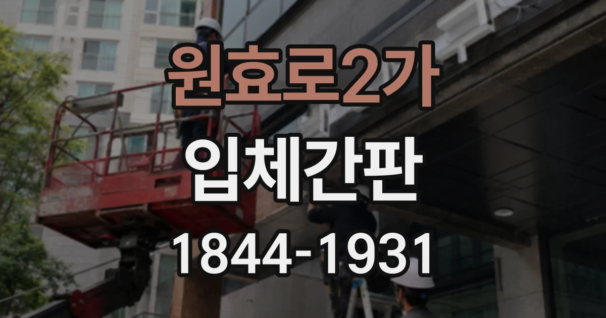 원효로2가 입체간판