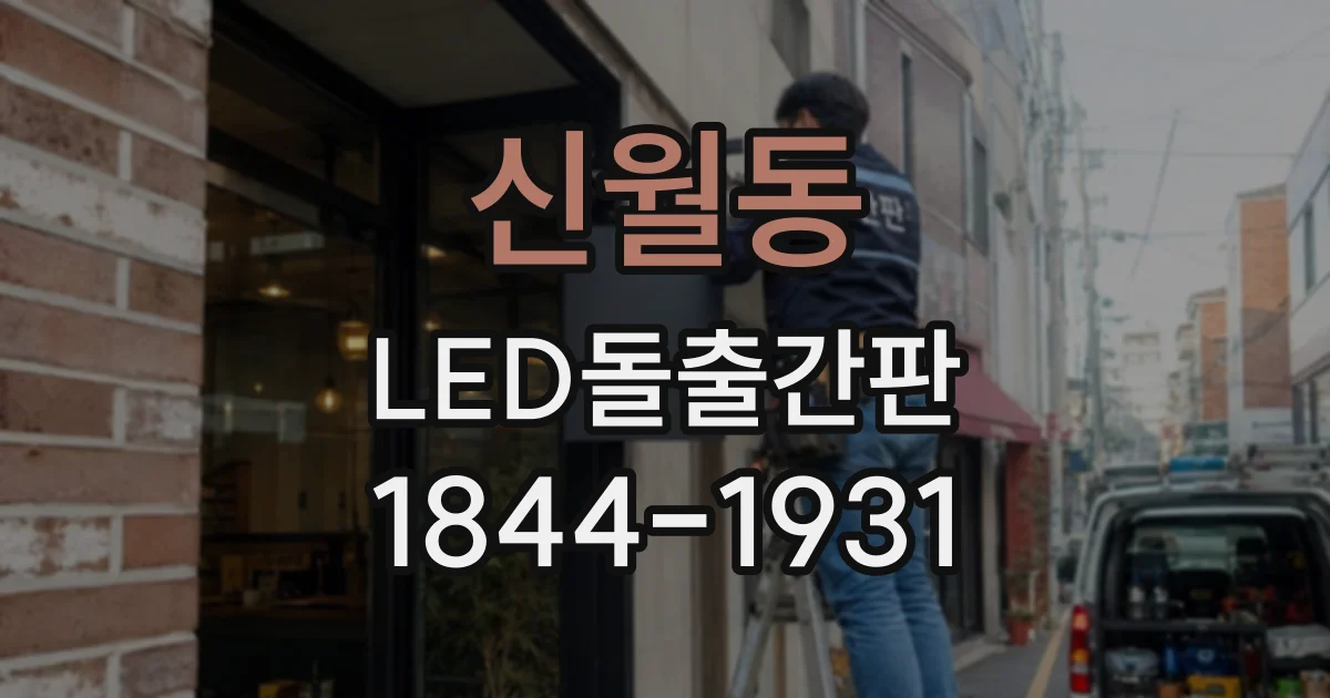 신월동 LED돌출간판