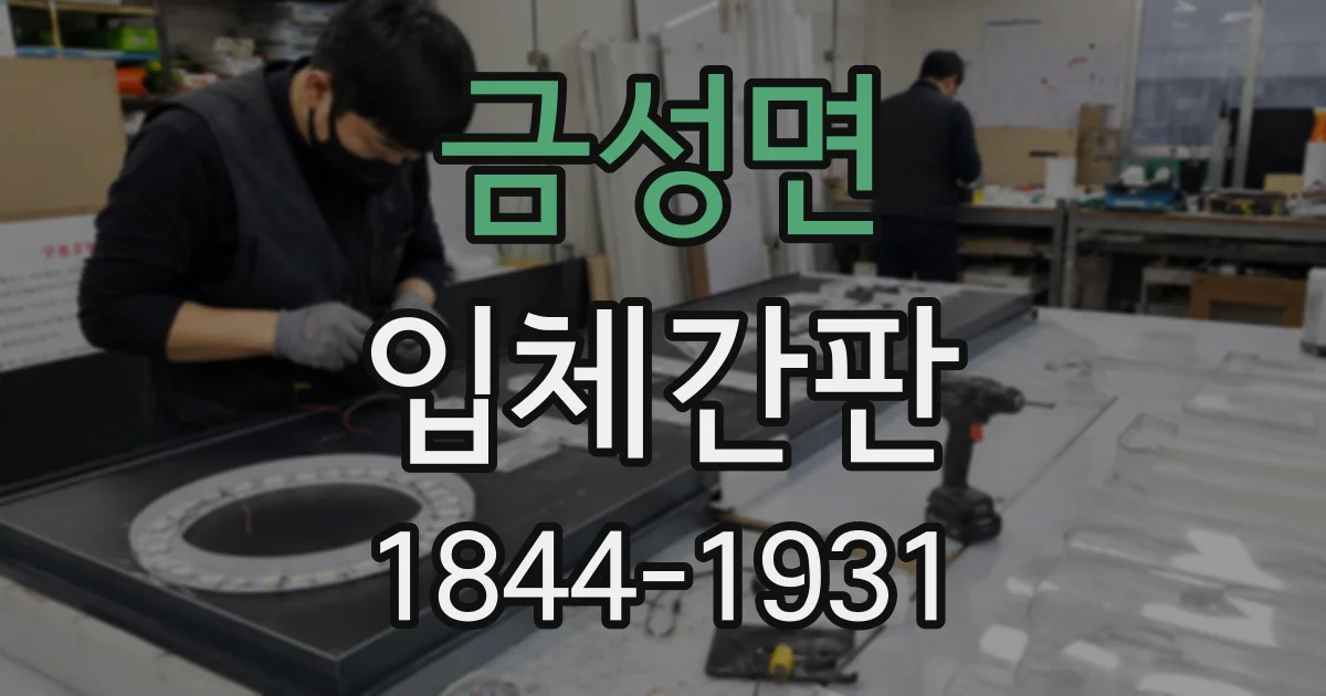 금성면 입체간판