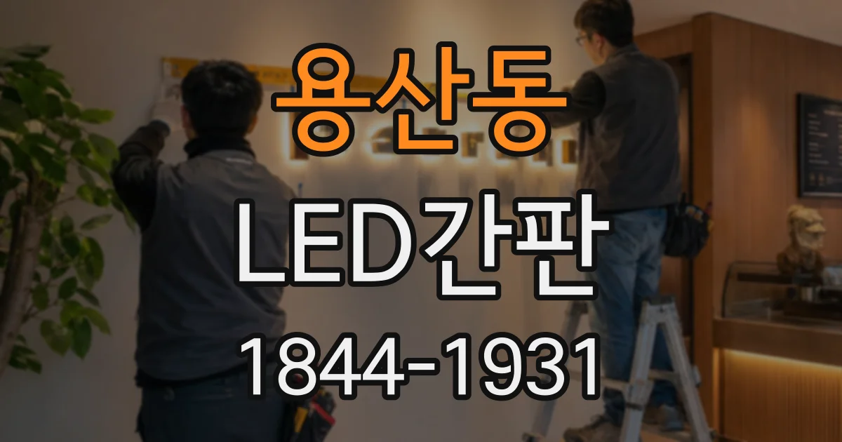용산동 LED간판