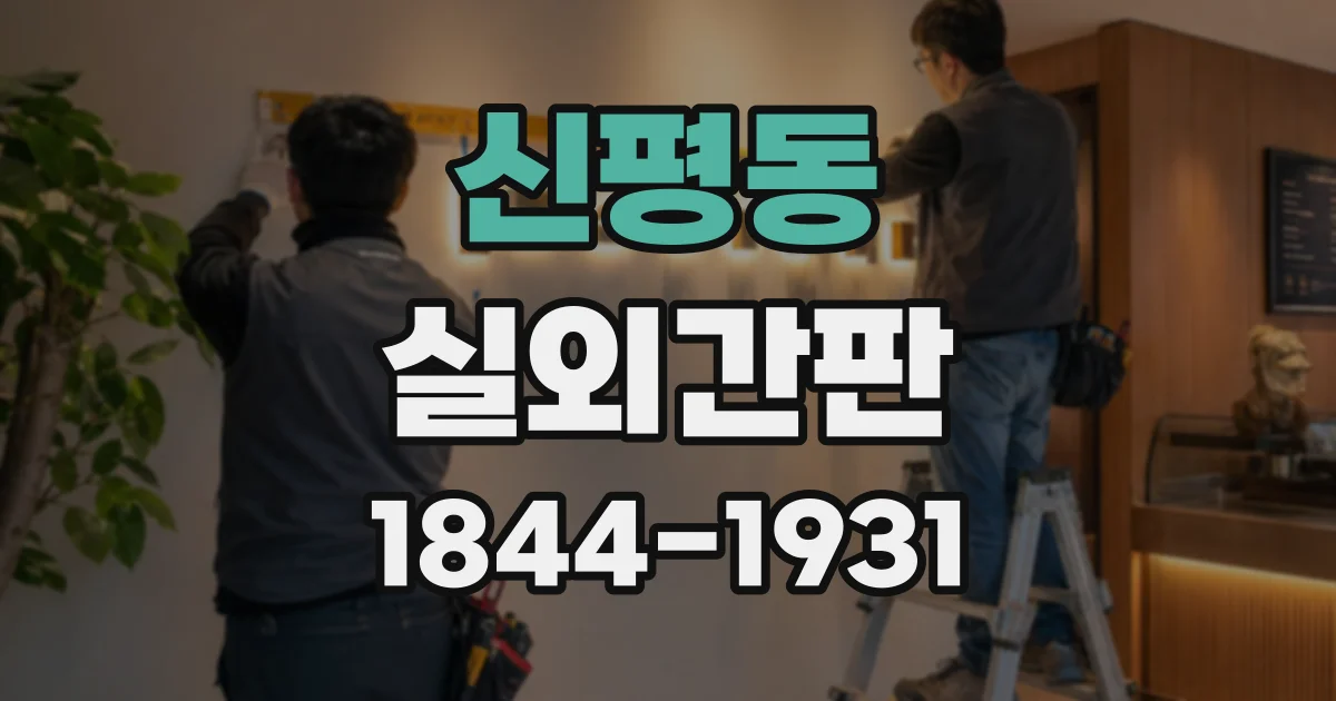 신평동 실외간판