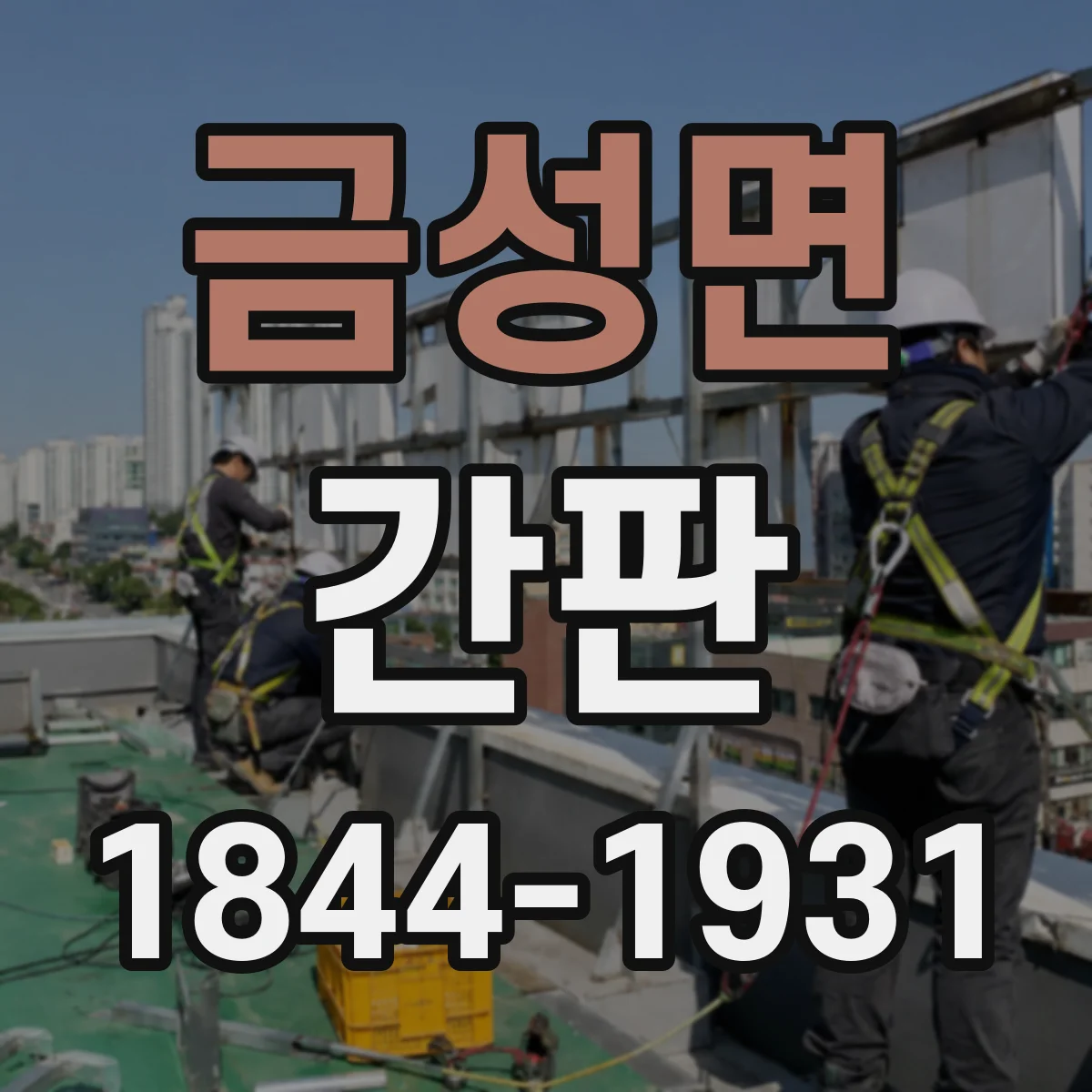 금성면 간판