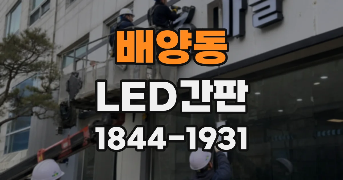 배양동 LED간판