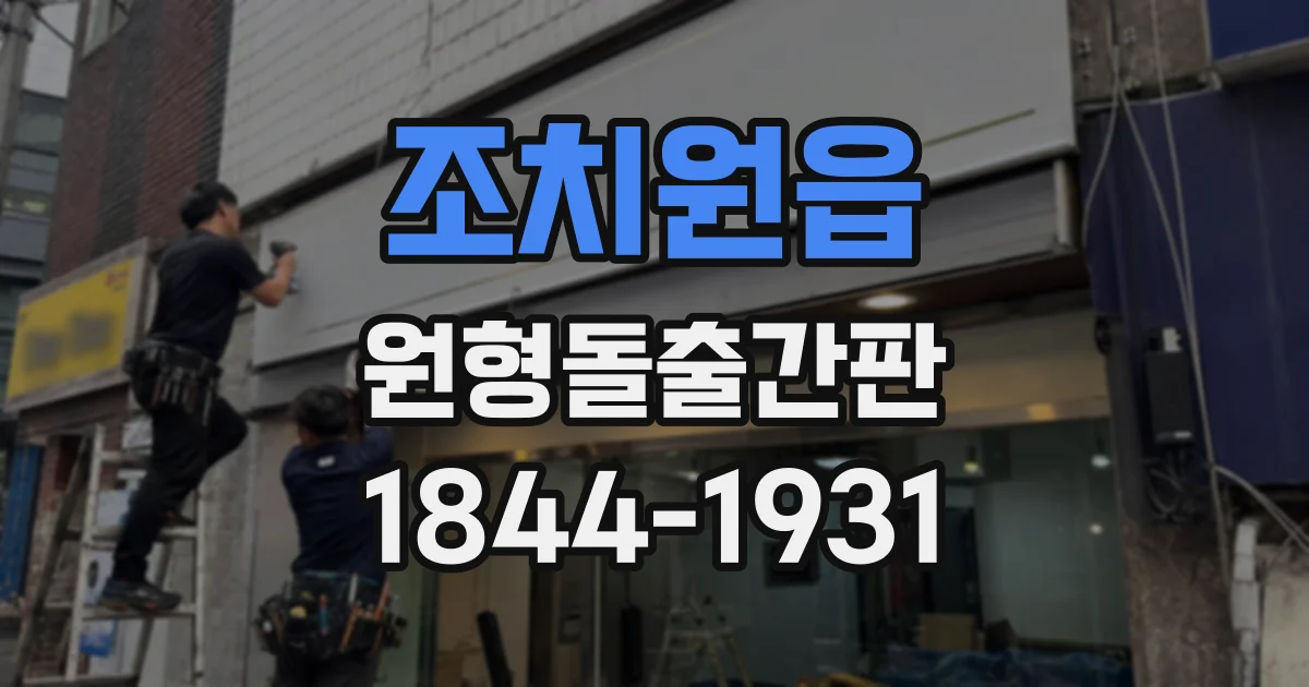 조치원읍 원형돌출간판