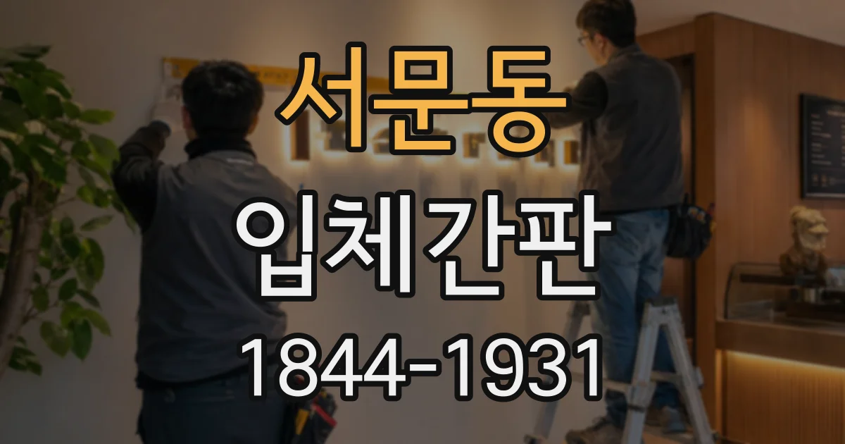 서문동 입체간판