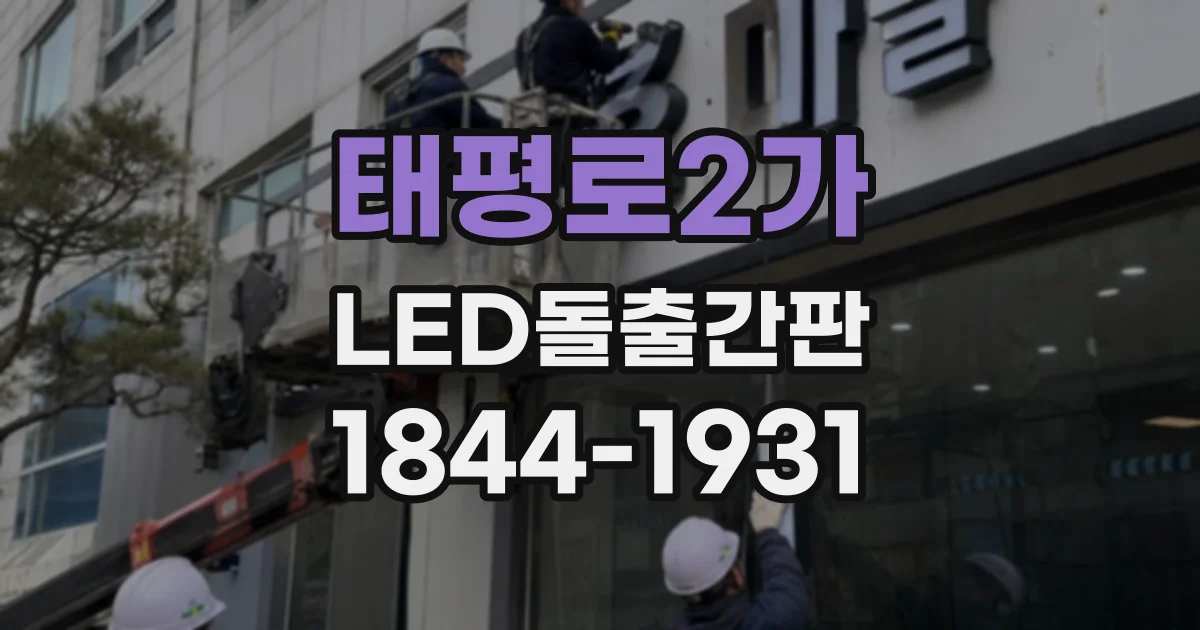 태평로2가 LED돌출간판