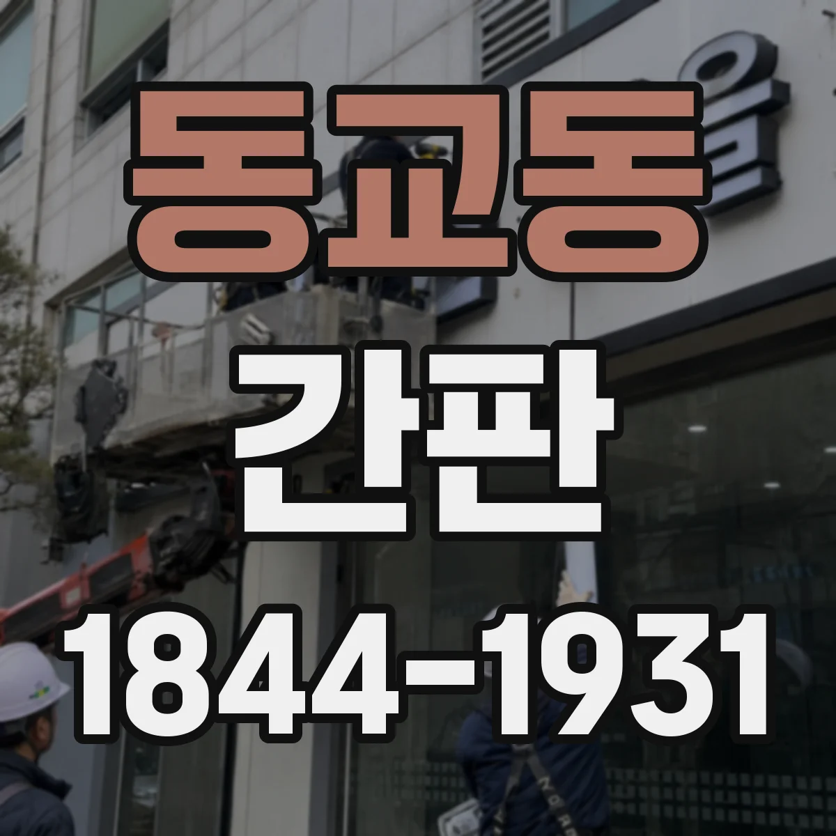 동교동 간판
