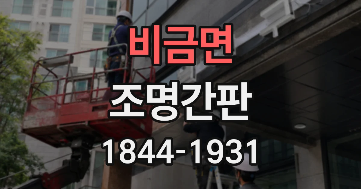 비금면 조명간판