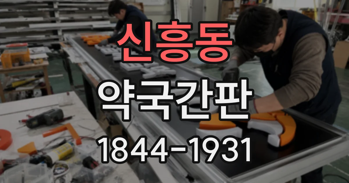 신흥동 약국간판