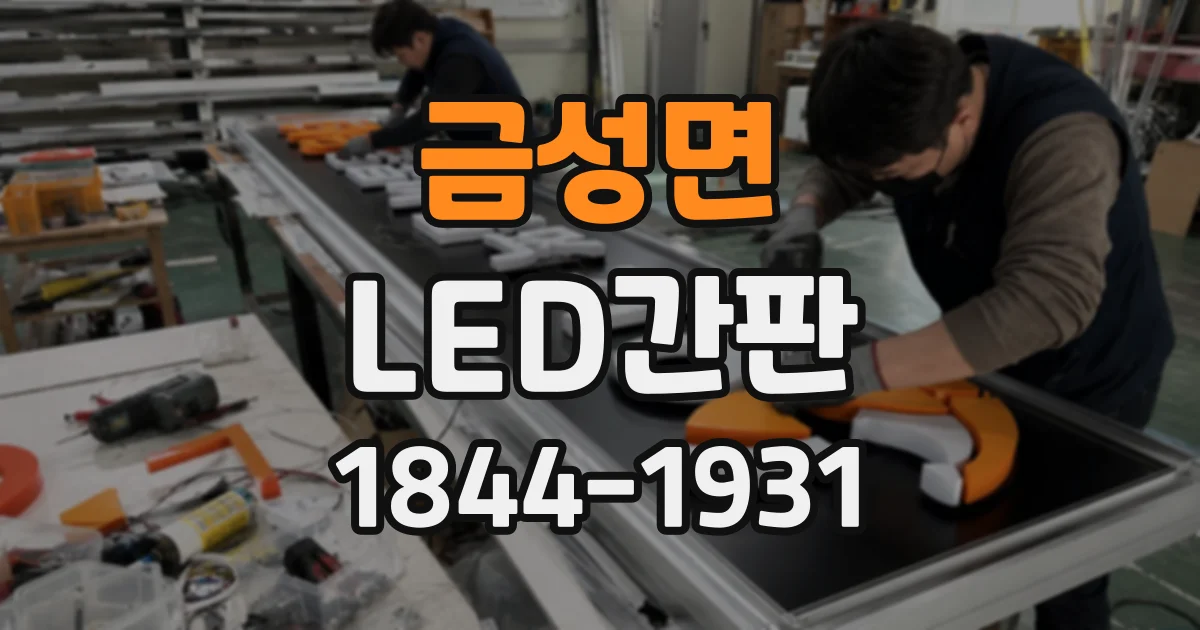 금성면 LED간판
