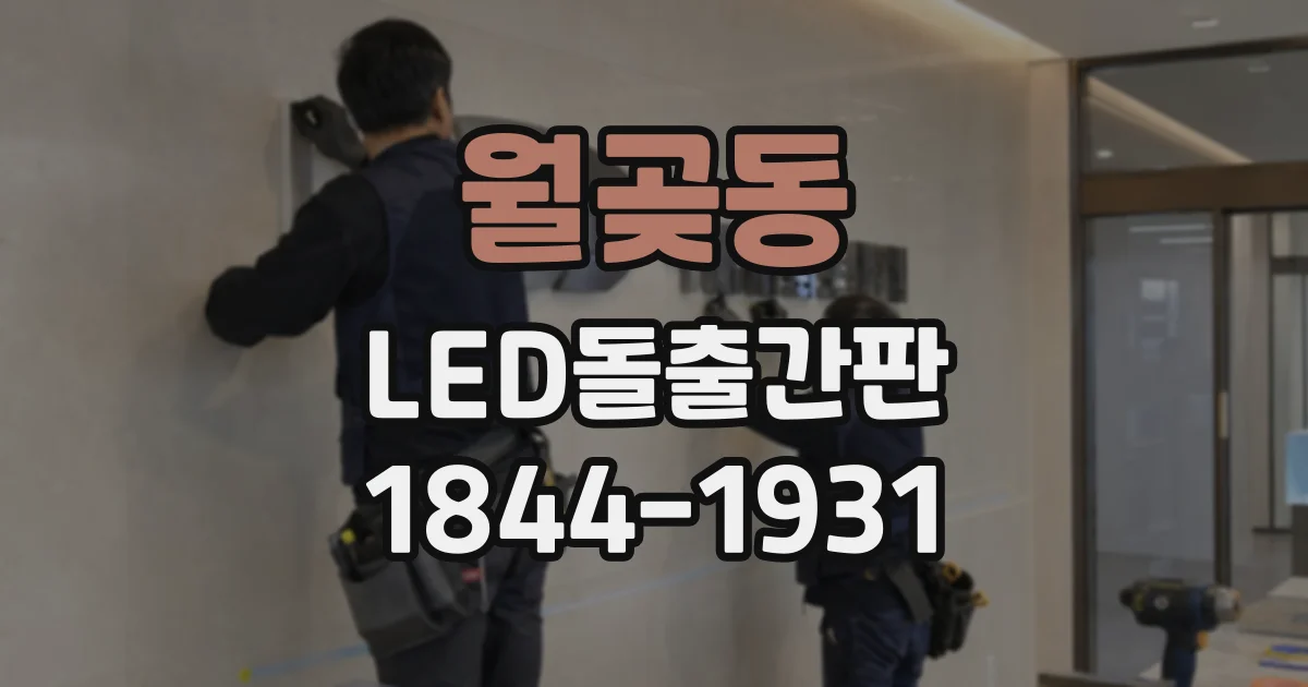 월곶동 LED돌출간판