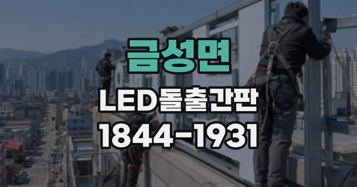 금성면 LED돌출간판