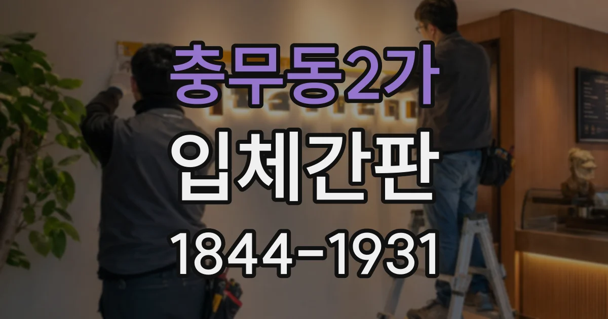 충무동2가 입체간판