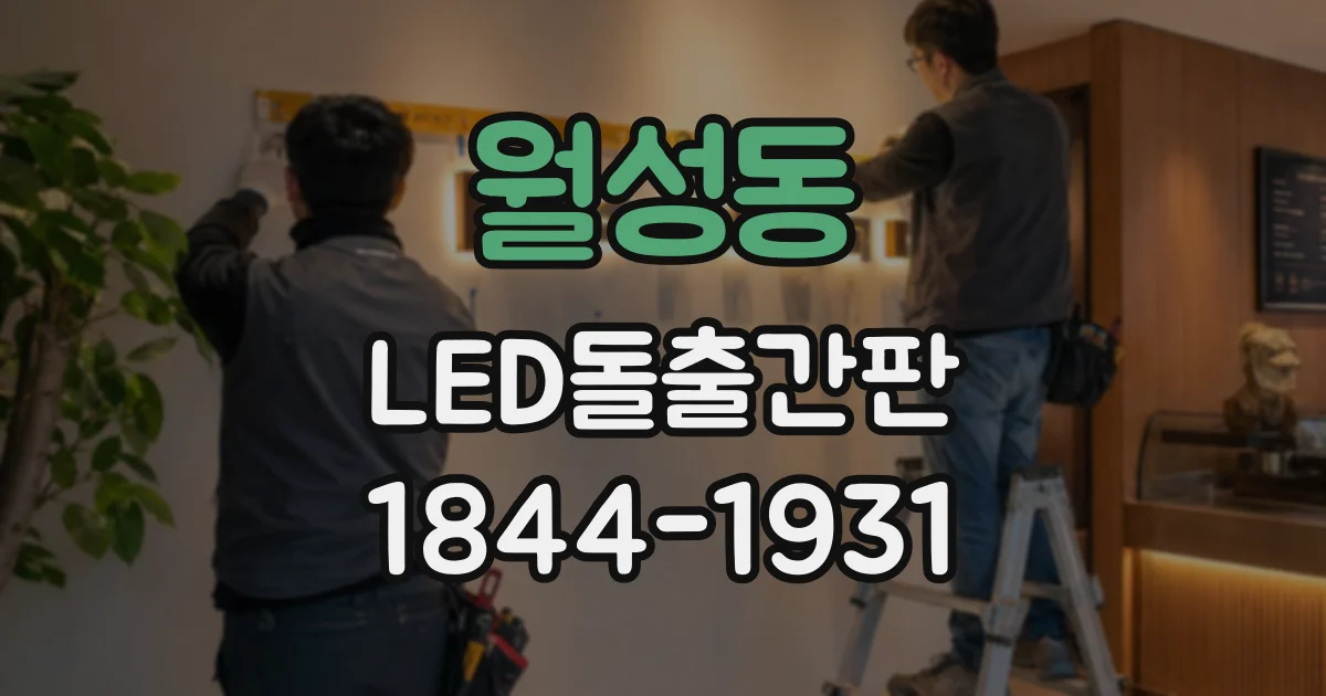 월성동 LED돌출간판