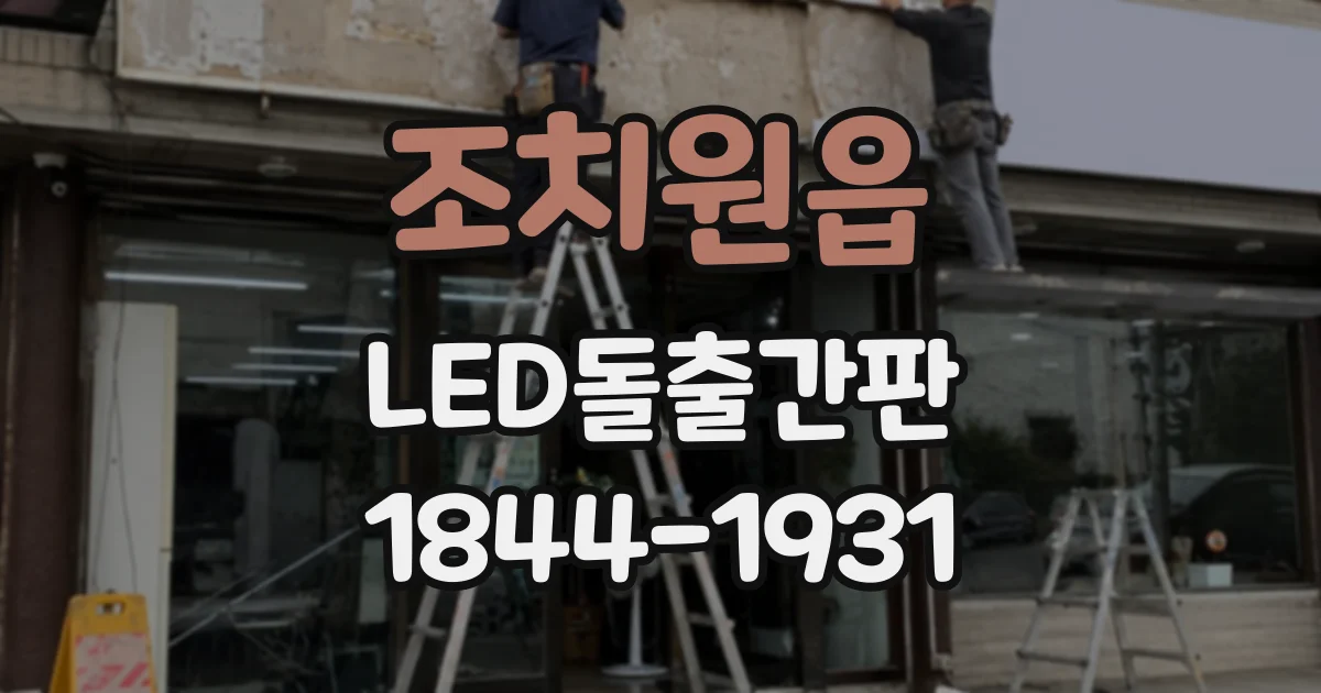 조치원읍 LED돌출간판