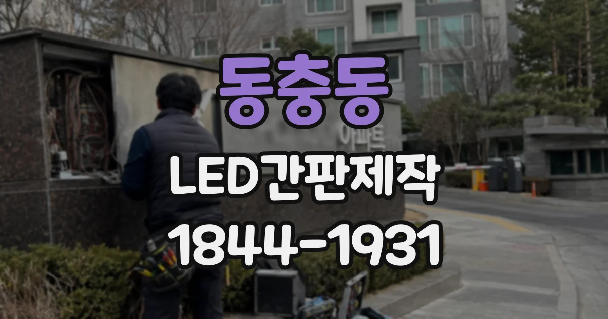 동충동 LED간판제작