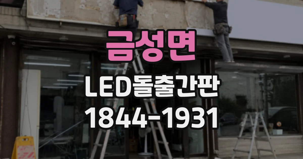 금성면 LED돌출간판