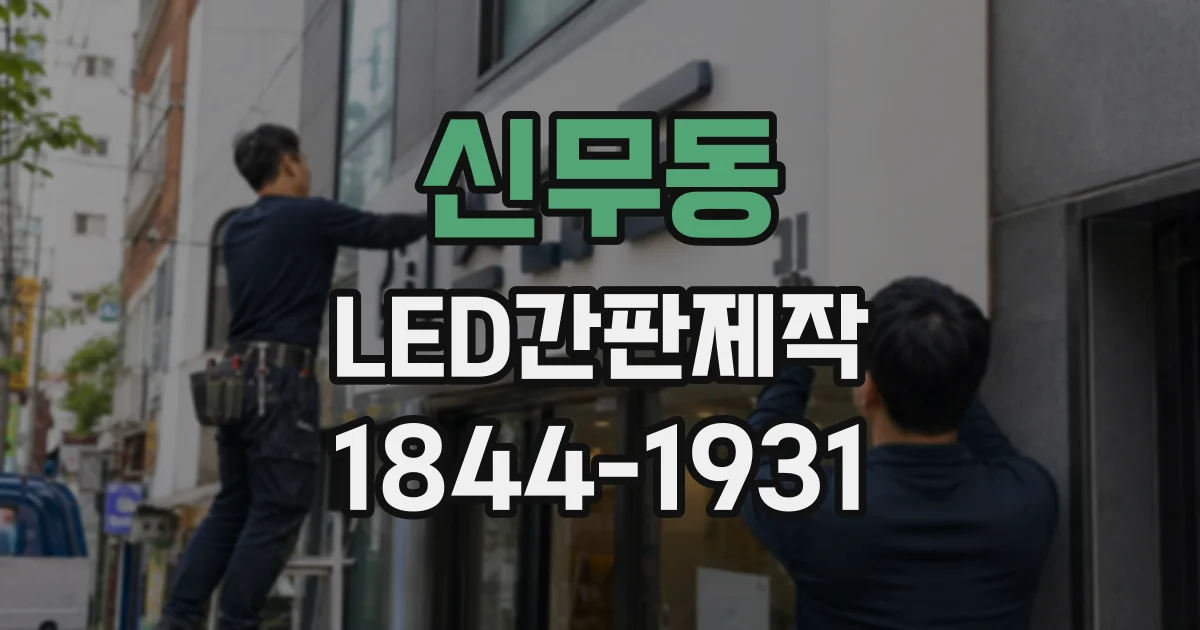 신무동 LED간판제작