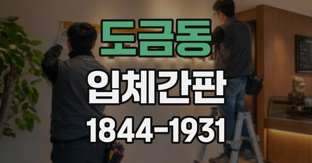 도금동 입체간판