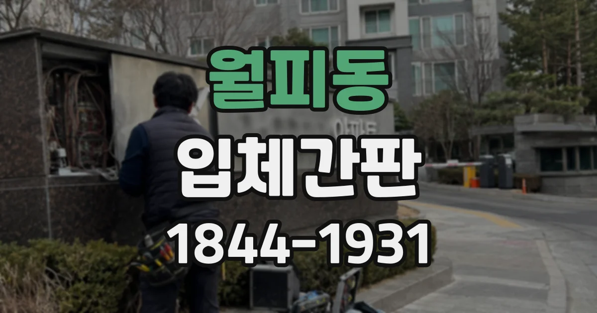 월피동 입체간판