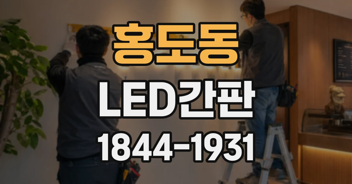홍도동 LED간판