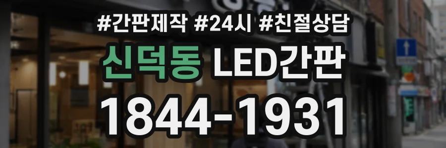 신덕동 LED간판 상담 전화 1844-1931