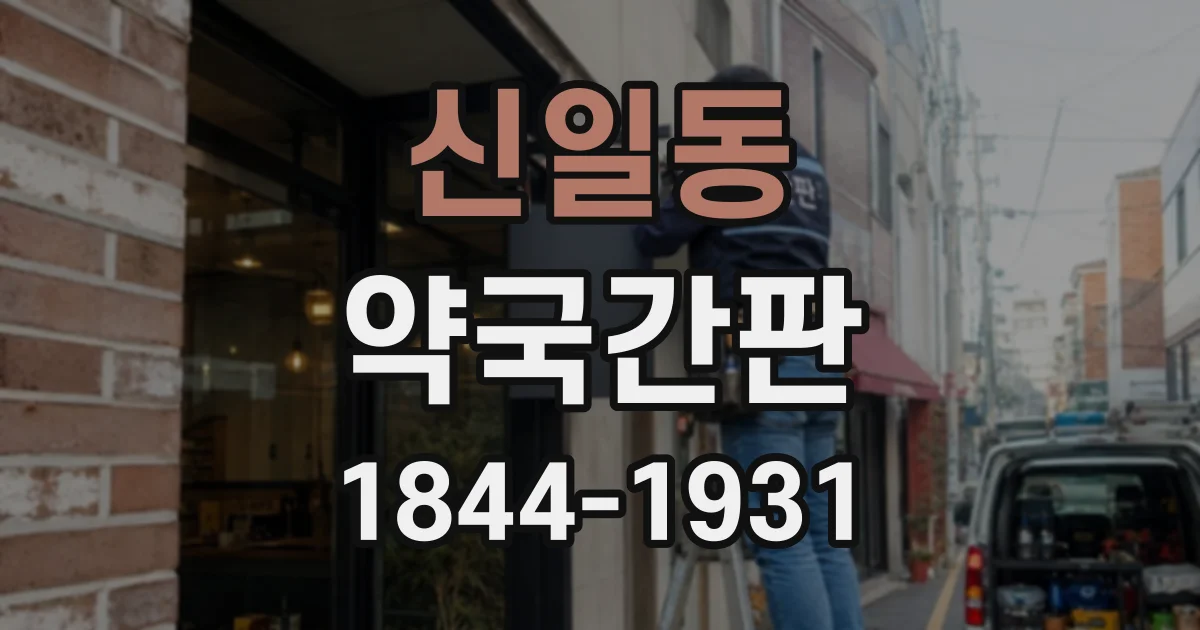 신일동 약국간판